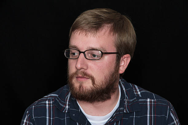 istock Young Man With a Beard and Glasses 183793448