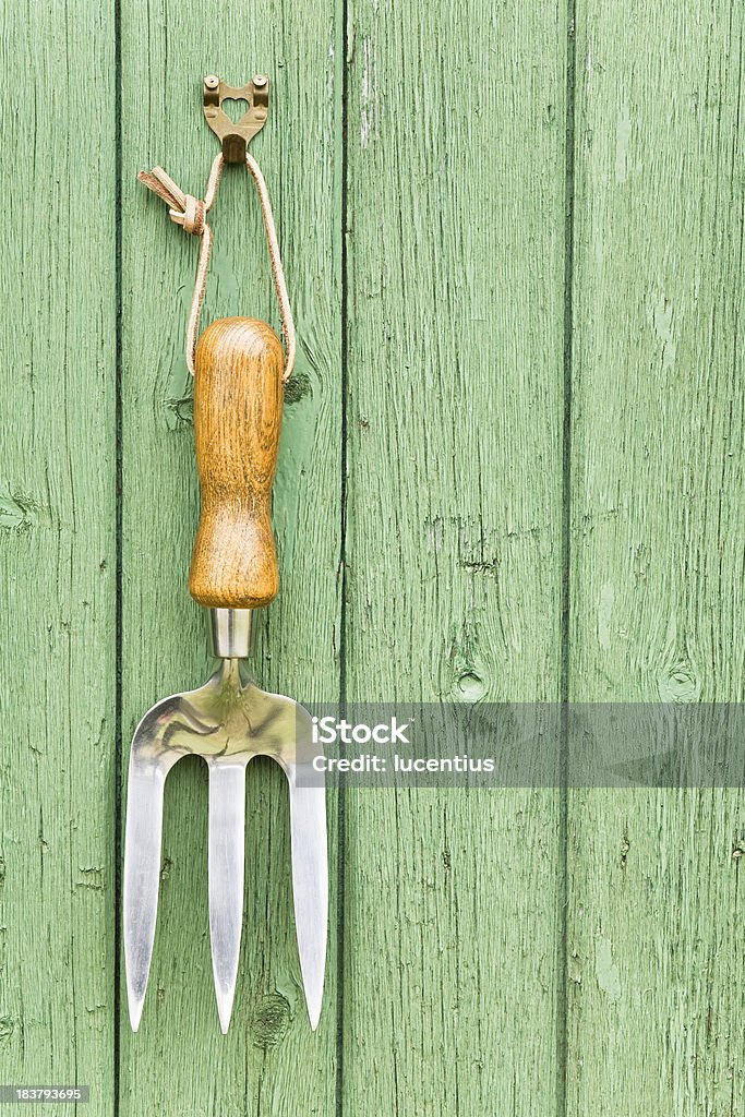 정원 handfork 매달기 나무 벽 - 로열티 프리 매달기 스톡 사진