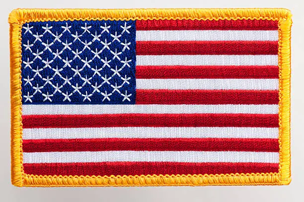 Photo of USA flag Patch.