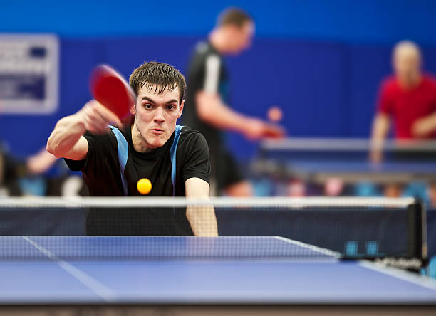 istock Young Man Playing Table Tennis 183794715