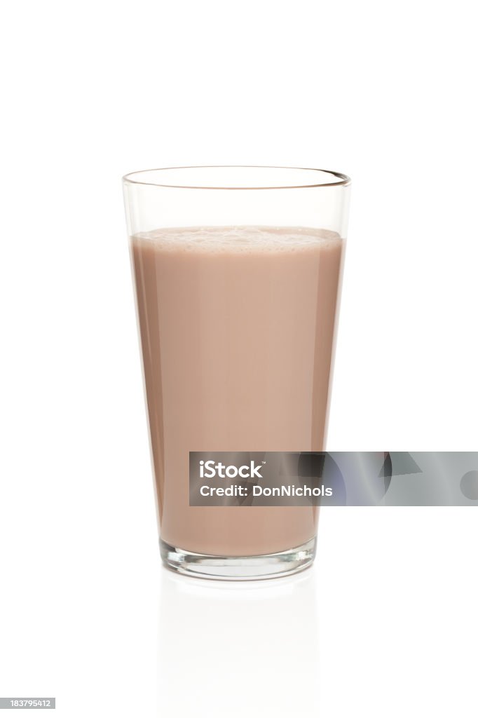 Copo de Chocolate Milk isolado - Royalty-free Chocolate Foto de stock