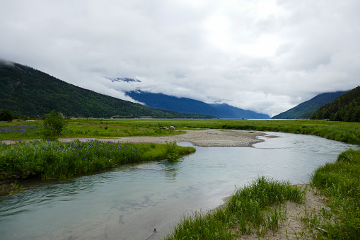 Skagway was an important port during the Klondike goldrush. Now the little town will be visited by cruise ships every day during summer season.