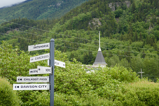 Skagway was an important port during the Klondike goldrush. Now the little town will be visited by cruise ships every day during summer season.