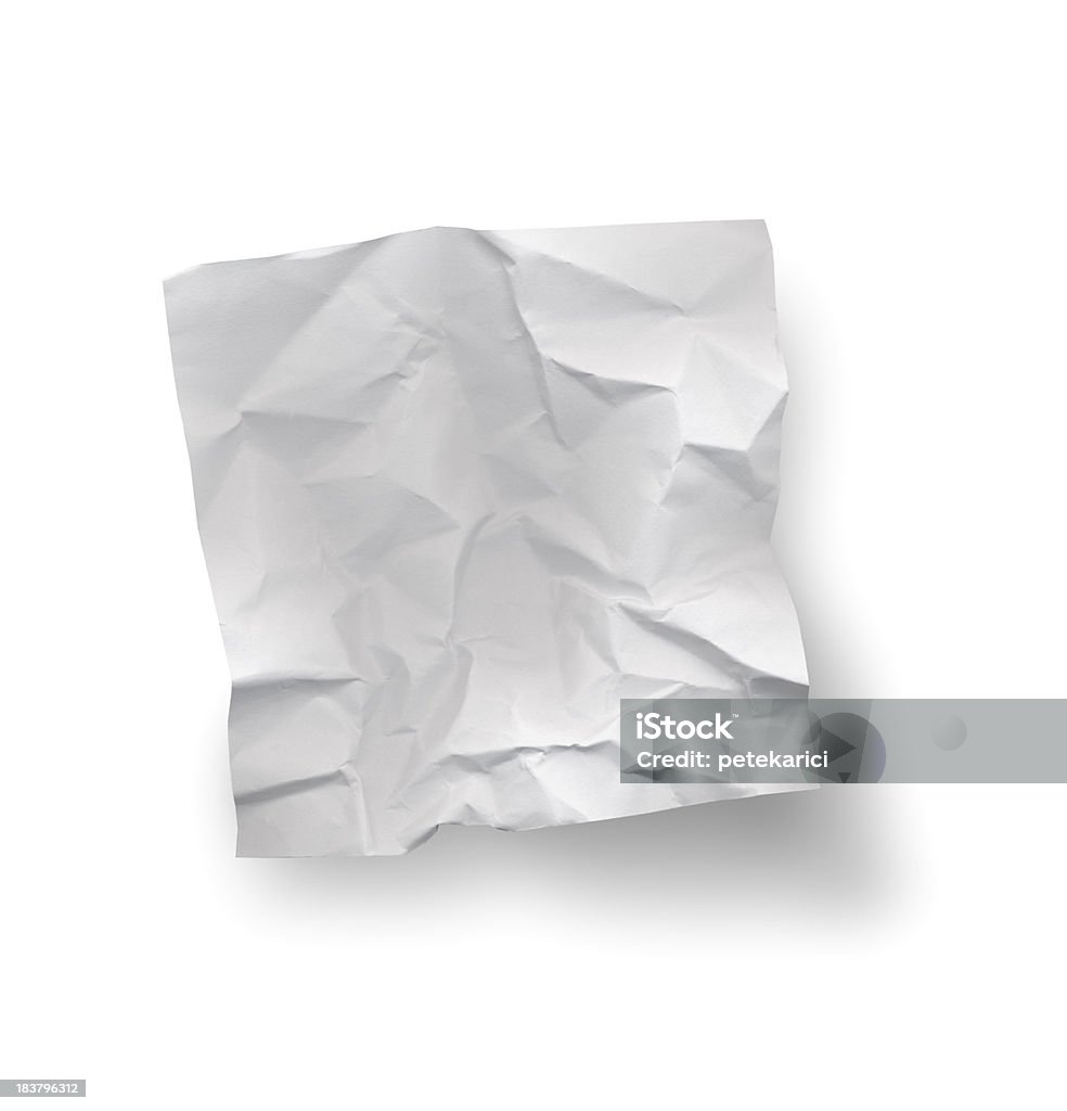 Crumpled Note Paper  Paper Stock Photo