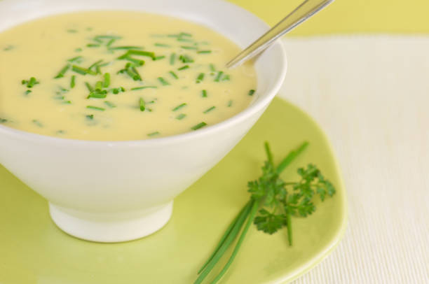 istock White Bowl of Avgolemono Soup 183797082