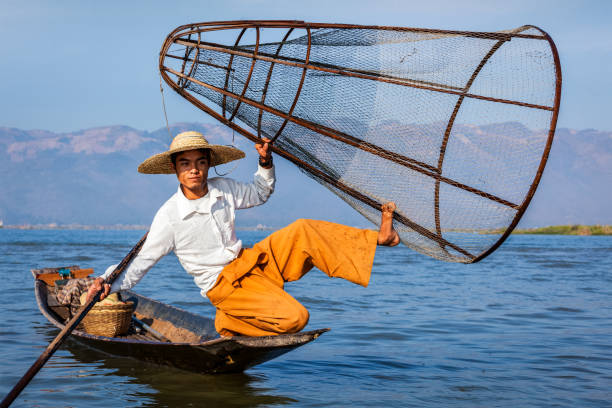 istock Burmese fisherman at Inle lake, Myanmar 1837972757