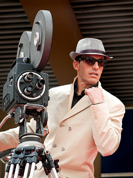 istock Retro styled Camera Man on the Red Carpet 183797288