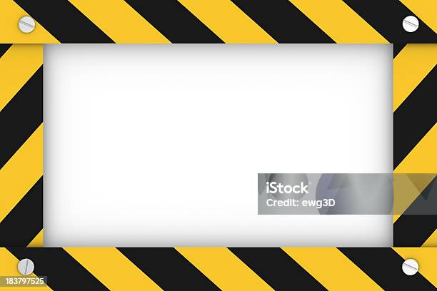 Señal De Advertencia De Blanco Foto de stock y más banco de imágenes de Señal de advertencia - Señal de advertencia, En blanco, Peligro