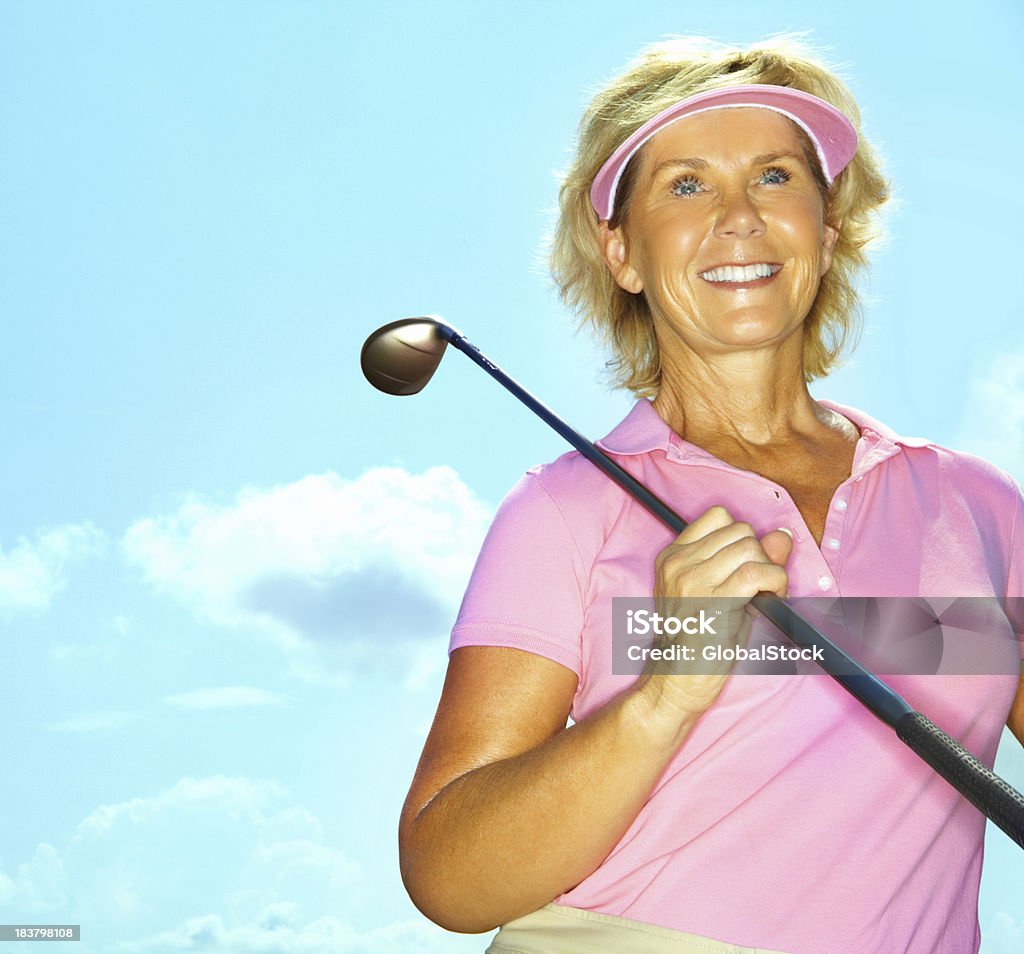Senior attivo golf - Foto stock royalty-free di 60-69 anni