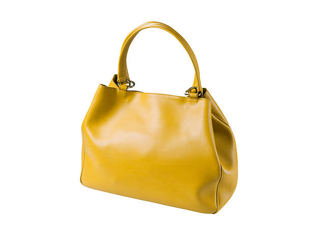 istock Yellow leather woman handbag 183798695