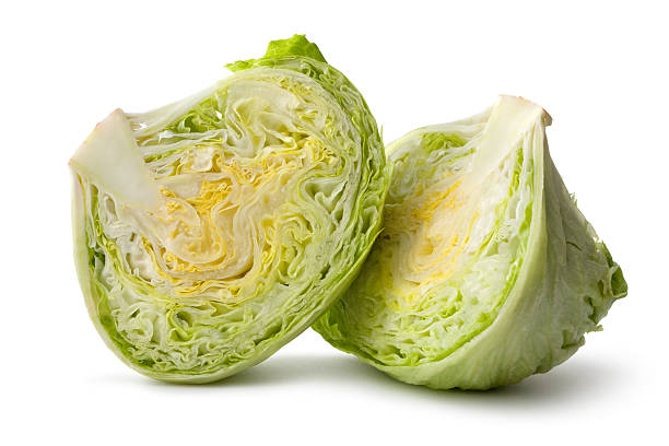 istock Vegetables: Iceberg Lettuce Isolated on White Background 183798766