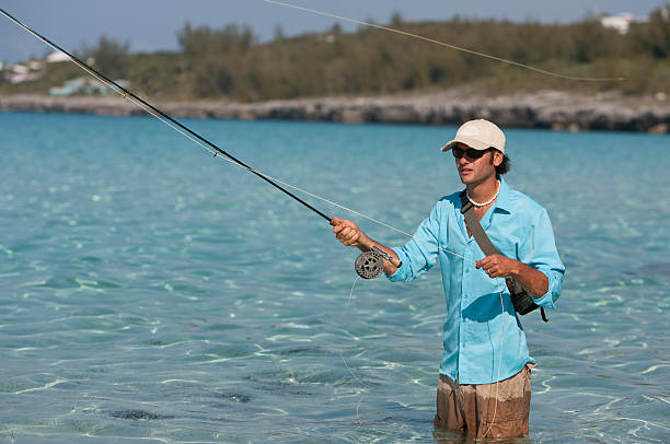 pesca con mosca - bonefish fotografías e imágenes de stock