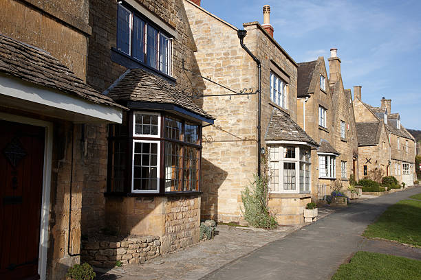 istock Typical Cotswold terraced houses on hill 183798971