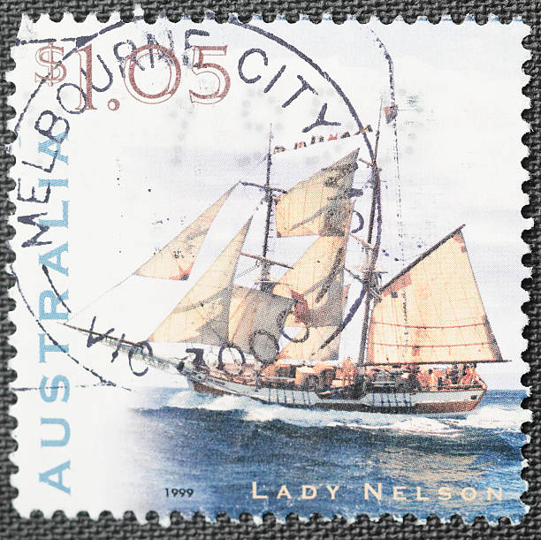 istock Australia Lady Nalson Ship Stamp 183799037