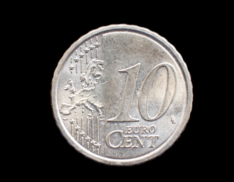 Back 10 cents euro coin on black backgroundCLICK HERE