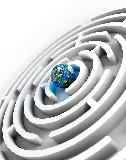 istock Planet earth in a maze 183799759