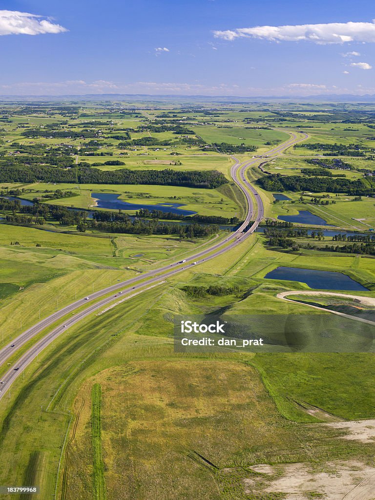 Rural autoroute Highway - Photo de Plaine - Zone herbeuse libre de droits