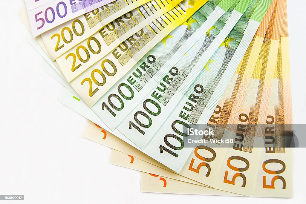 Fan von Euro-Banknoten - Lizenzfrei EU-Währung Stock-Foto