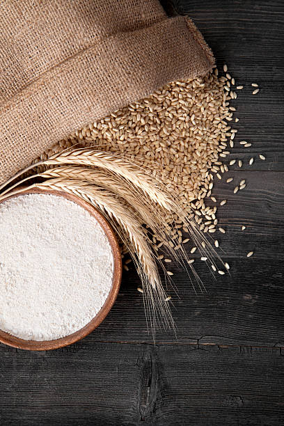 istock Flour and wheat grains 183800496