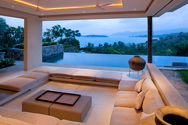 istock Island Villa Living Room 183801205