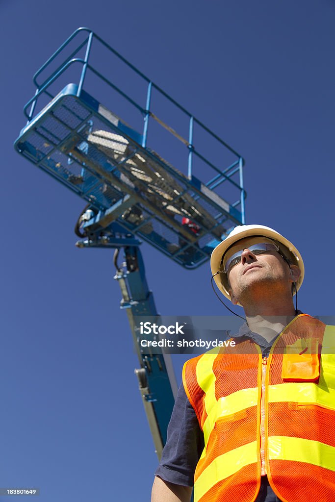 Sob um elevador - Royalty-free Plataforma Hidráulica Foto de stock