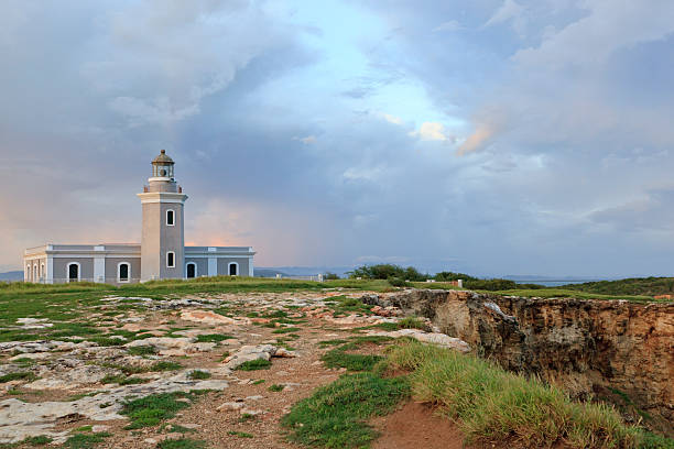 Cabo Rojos Lighthouse Puerto Rico stock photo