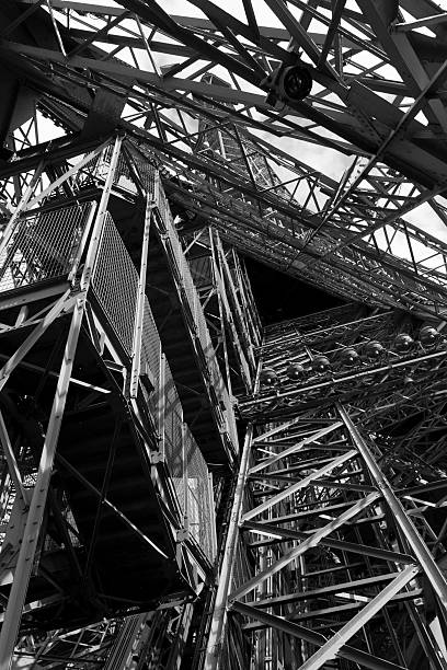 Eiffel tower detail stock photo