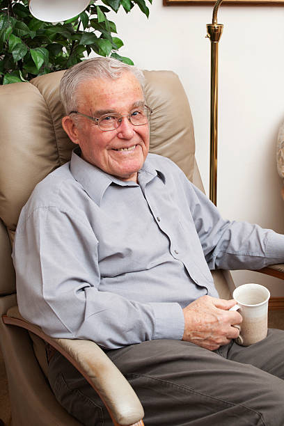 istock Handsome Senior In Chair 183802291