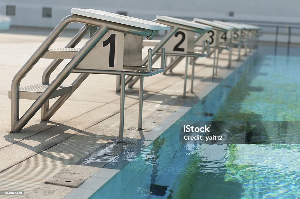 Starting block Diving Board Stock Photo