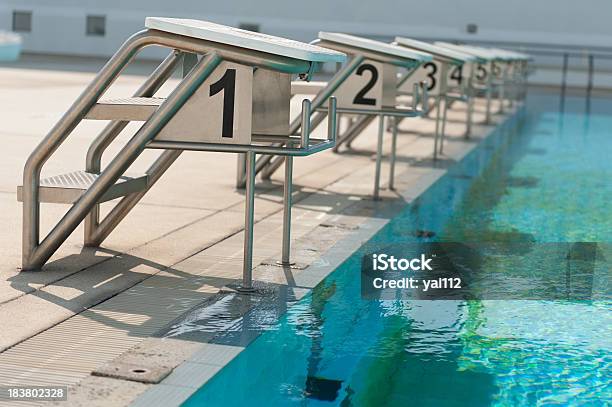 Starting Block Stock Photo - Download Image Now - Diving Board, Diving Into Water, Swimming