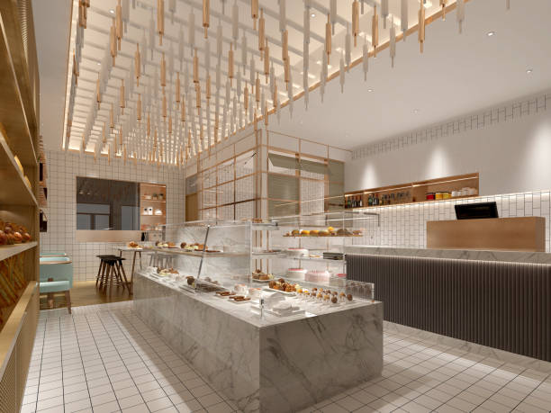istock 3d render of cafe restaurant interior 1838025807