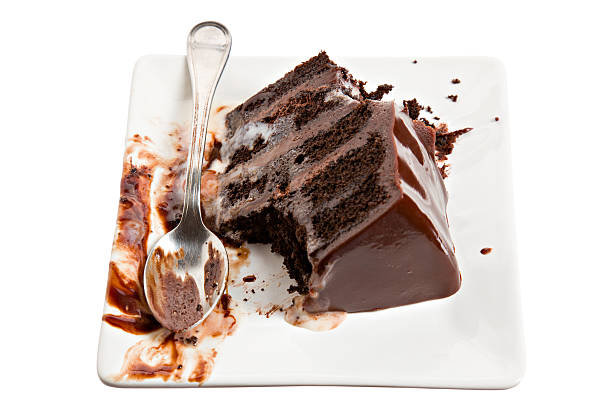 istock Half Eaten Cake and Ice Cream 183802965
