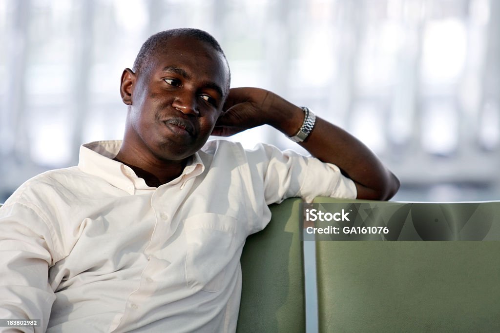 Young man thinking Man deep in thought Adult Stock Photo