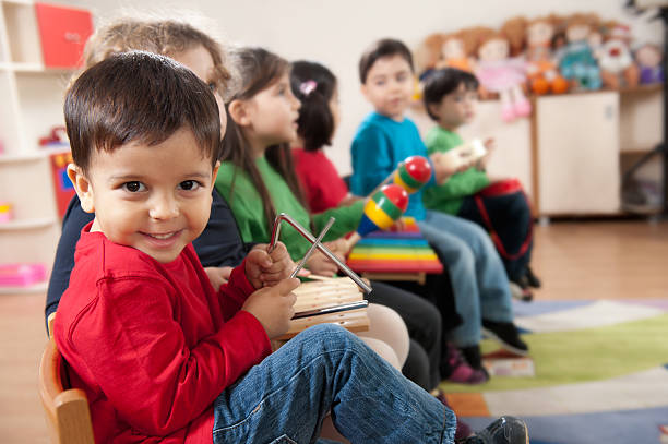 istock Preschool Children in a Music Class 183803566