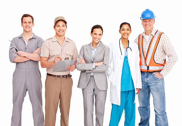 istock Smiling People Of Various Occupations - Isolated 183804493