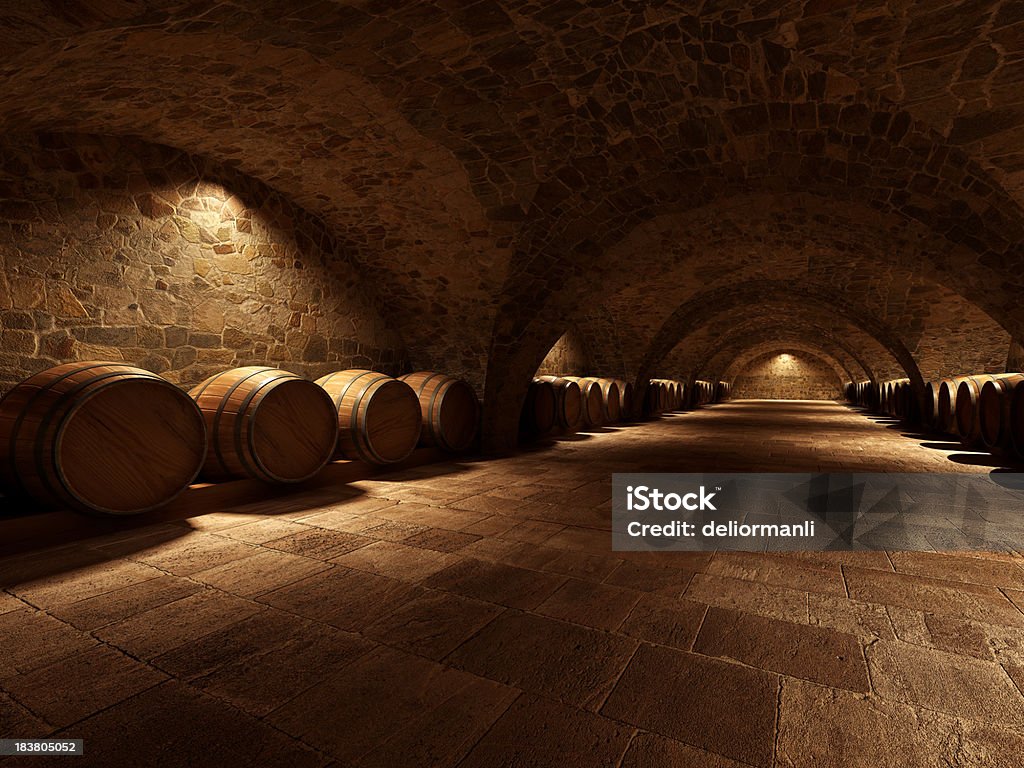 ワインワインセラー - ワイン貯蔵庫のロイヤリティフリーストックフォト