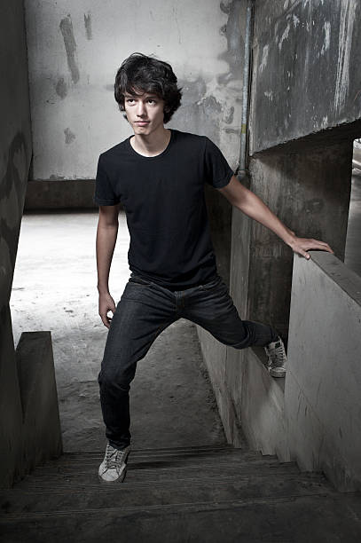istock Young Man on the Stairs 183805309