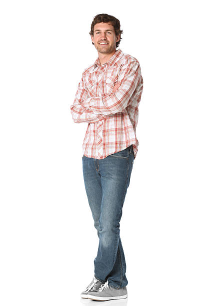 istock Man standing with arms crossed 183805553