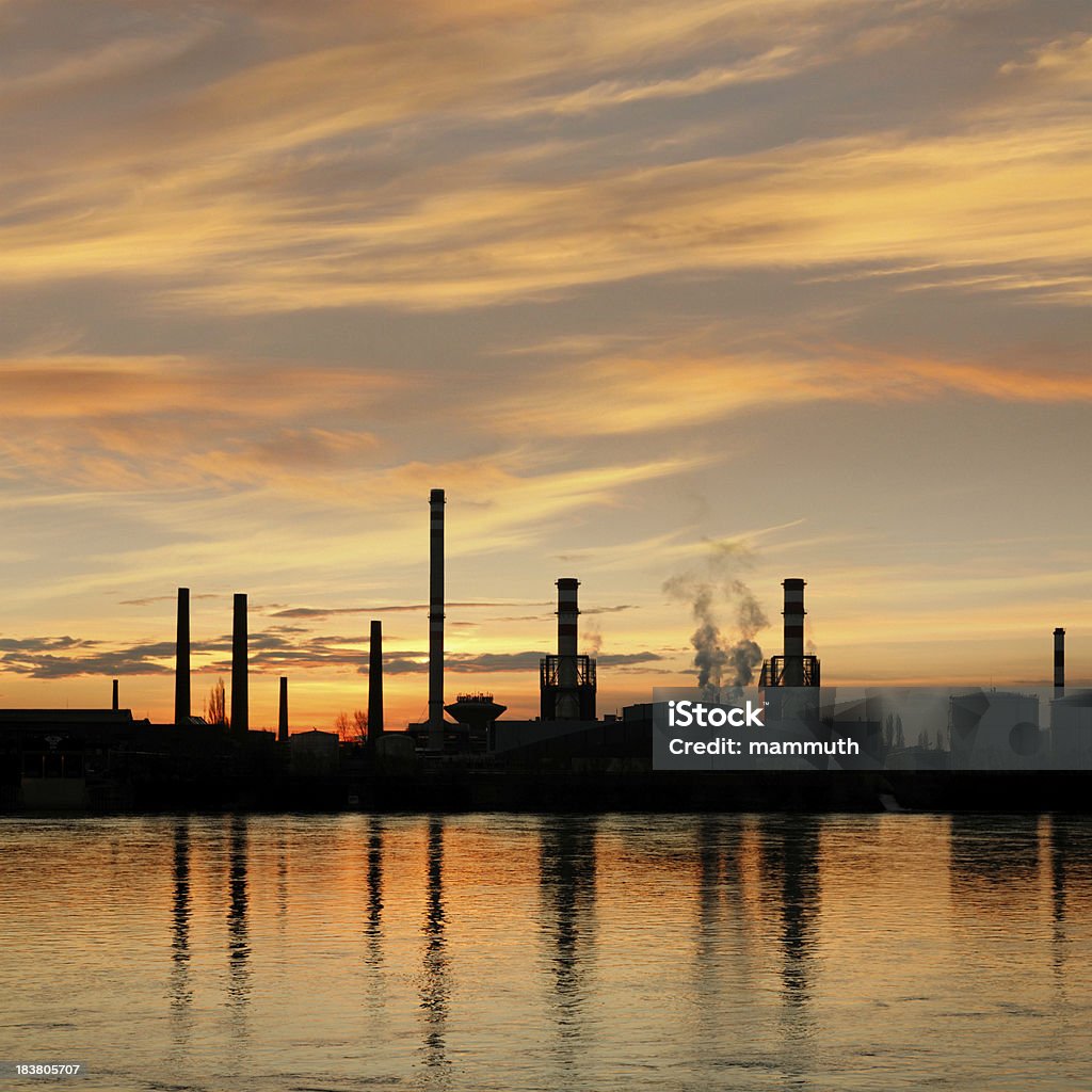 industrial dawn - Lizenzfrei Abgas Stock-Foto