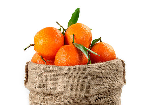 istock Tangerines Fruits in Sack 183805741