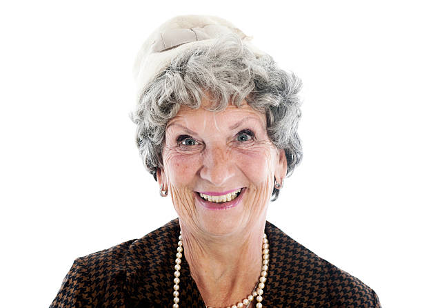 istock Happy senior woman 183805822