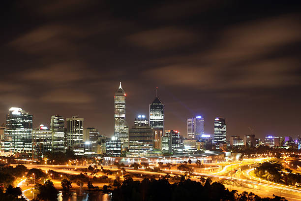 istock Perth City at night from King's Park. 183806080