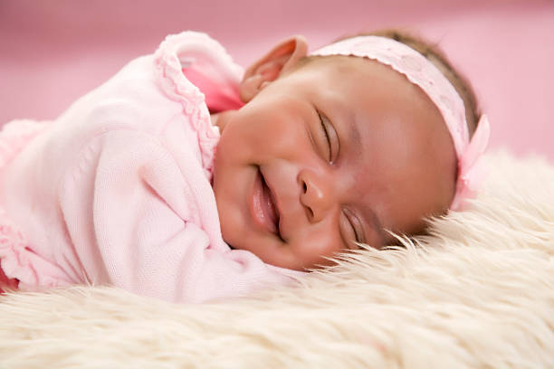 Baby, face and closeup of newborn, eyes and vision with health, development and growth in early childhood. Eyesight, pupil and iris with curious infant, healthy kid and growing with child care