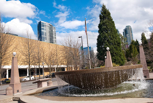 istock Fountain at Downtown Park in Bellevue, WA 183806249