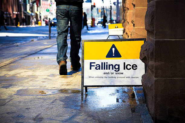 Falling Ice stock photo