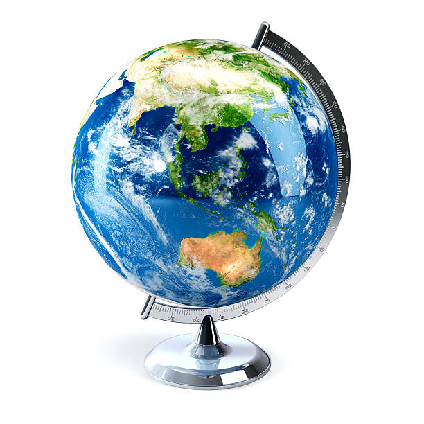 istock Desktop globe showing Asia and Australia 183806423