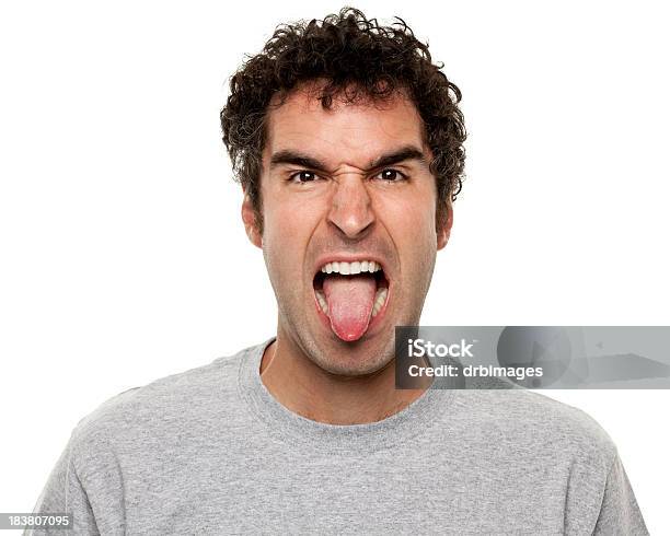 Male Portrait Stock Photo - Download Image Now - Sticking Out Tongue, Men, 30-34 Years