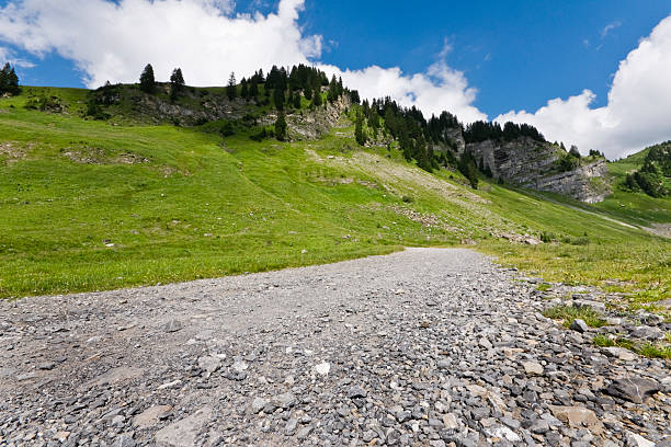 Alpine Track stock photo