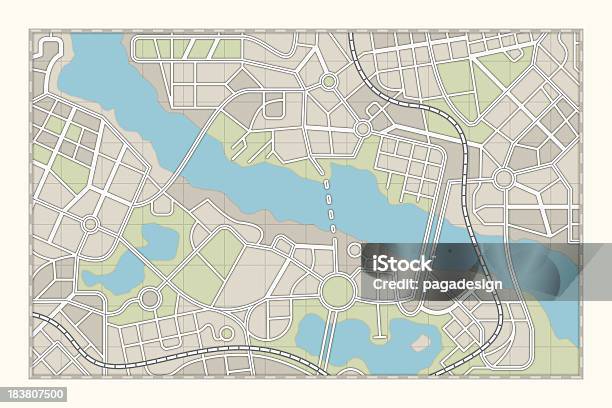 Mapa De La Ciudad Foto de stock y más banco de imágenes de Mapa - Mapa, Mapa de la ciudad, Mapa de carretera