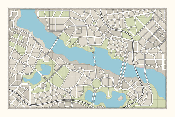 city map isolated city map.3d render.See also: city map stock pictures, royalty-free photos & images